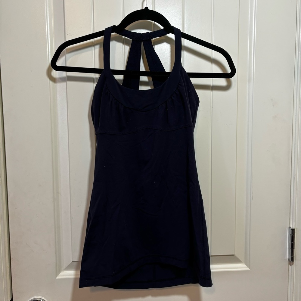 Lululemon Blue Strappy Back Tank Size 4 C4